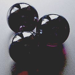 Glaskugeln schwarz opak, 14 - 16 mm, 100 gramm